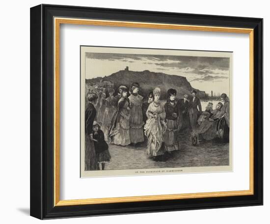 On the Promenade at Scarborough-null-Framed Giclee Print