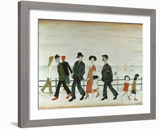 On The Promenade-Laurence Stephen Lowry-Framed Giclee Print