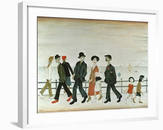 On The Promenade-Laurence Stephen Lowry-Framed Giclee Print