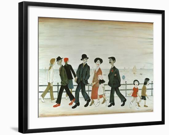 On The Promenade-Laurence Stephen Lowry-Framed Giclee Print