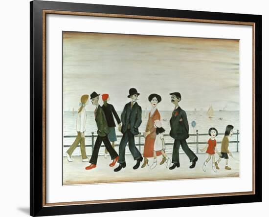 On The Promenade-Laurence Stephen Lowry-Framed Giclee Print