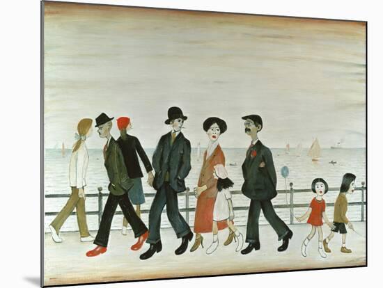 On The Promenade-Laurence Stephen Lowry-Mounted Giclee Print