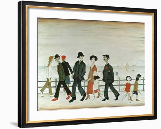 On The Promenade-Laurence Stephen Lowry-Framed Giclee Print