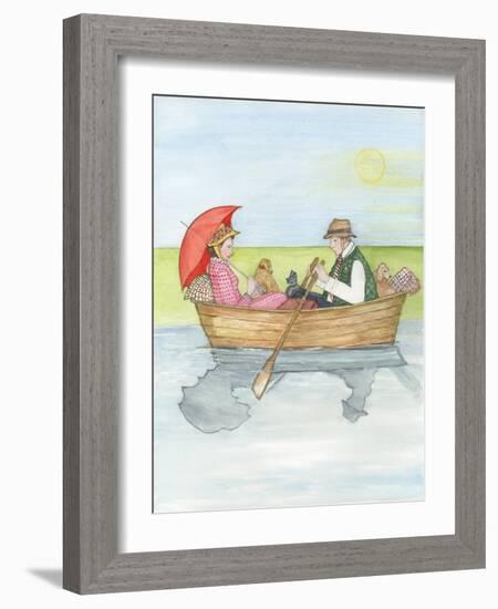 On the River, 2018-Gillian Lawson-Framed Giclee Print