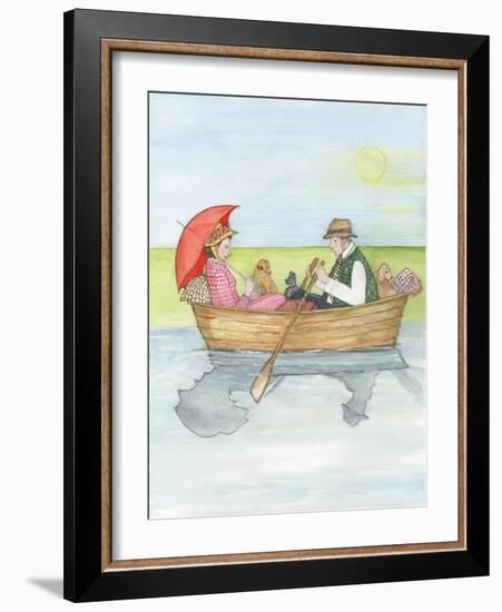 On the River, 2018-Gillian Lawson-Framed Giclee Print