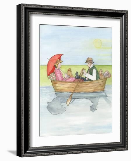 On the River, 2018-Gillian Lawson-Framed Giclee Print