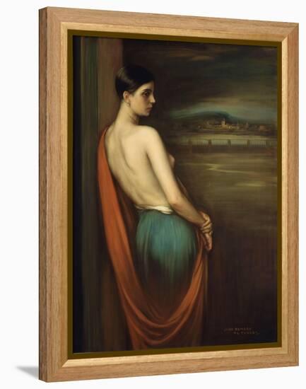 On the River Bank, 1928-Julio Romero de Torres-Framed Premier Image Canvas