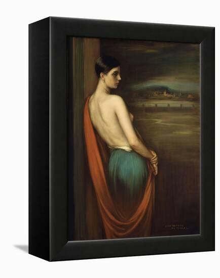 On the River Bank, 1928-Julio Romero de Torres-Framed Premier Image Canvas