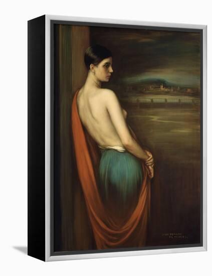 On the River Bank, 1928-Julio Romero de Torres-Framed Premier Image Canvas