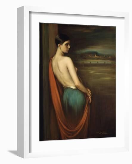 On the River Bank, 1928-Julio Romero de Torres-Framed Giclee Print