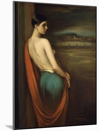 On the River Bank, 1928-Julio Romero de Torres-Mounted Giclee Print