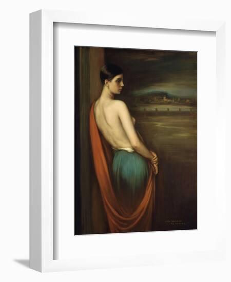 On the River Bank, 1928-Julio Romero de Torres-Framed Giclee Print