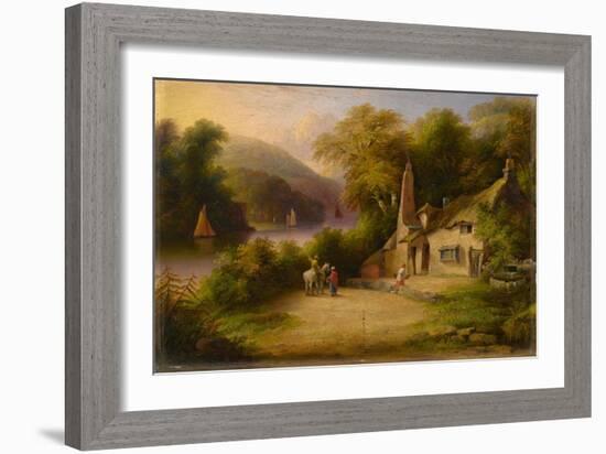 On the River Dart Between Totnes and Dartmouth, 1869-John Wallace Tucker-Framed Giclee Print