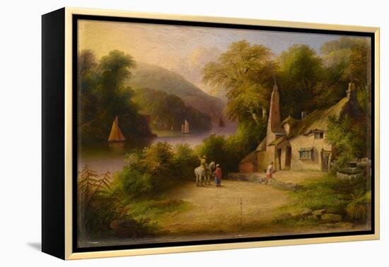 On the River Dart Between Totnes and Dartmouth, 1869-John Wallace Tucker-Framed Premier Image Canvas