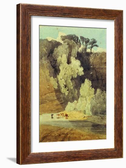 On the River Greta, Yorkshire-John Sell Cotman-Framed Giclee Print