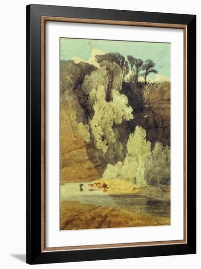 On the River Greta, Yorkshire-John Sell Cotman-Framed Giclee Print