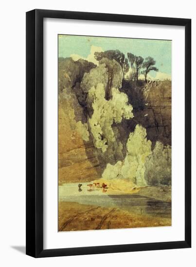 On the River Greta, Yorkshire-John Sell Cotman-Framed Giclee Print