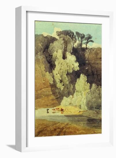 On the River Greta, Yorkshire-John Sell Cotman-Framed Giclee Print