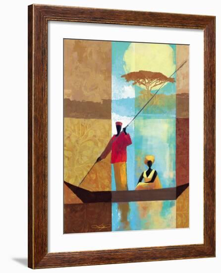 On the River I-Keith Mallett-Framed Art Print