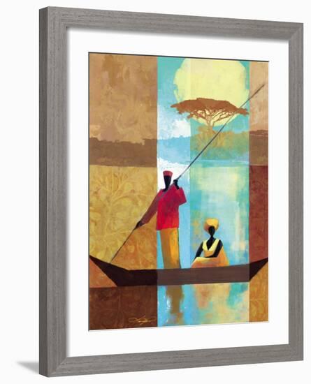 On the River I-Keith Mallett-Framed Art Print