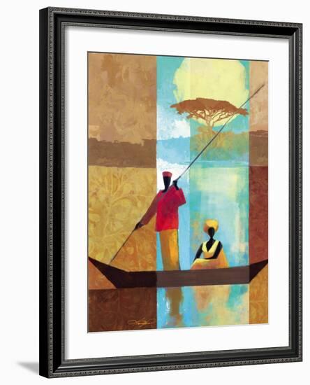 On the River I-Keith Mallett-Framed Art Print