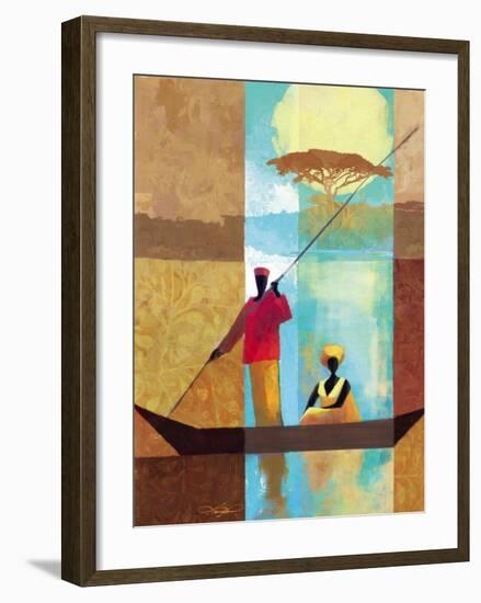 On the River I-Keith Mallett-Framed Art Print