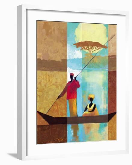 On the River I-Keith Mallett-Framed Art Print