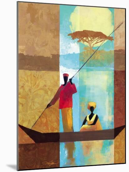 On the River I-Keith Mallett-Mounted Art Print