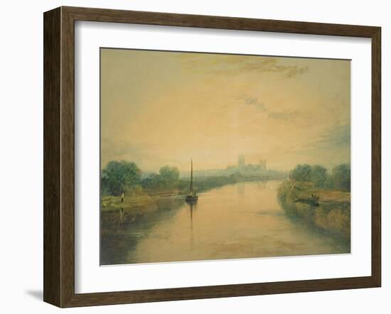 On the River Ouse-J. M. W. Turner-Framed Giclee Print