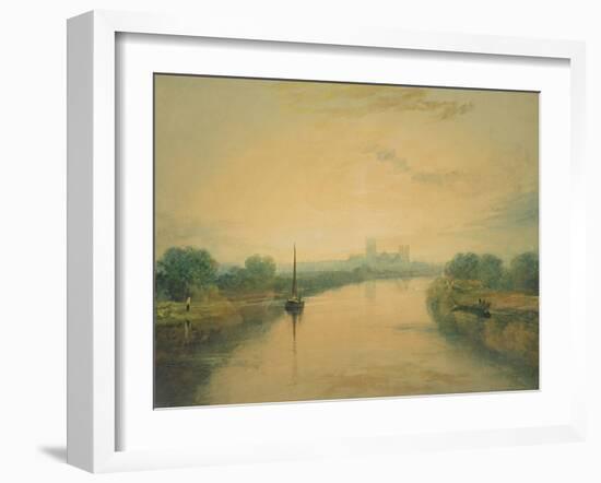 On the River Ouse-J. M. W. Turner-Framed Giclee Print