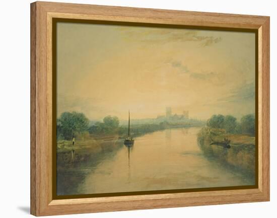 On the River Ouse-J. M. W. Turner-Framed Premier Image Canvas