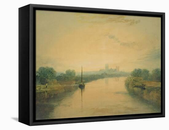 On the River Ouse-J. M. W. Turner-Framed Premier Image Canvas