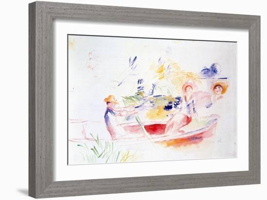 On the Riverbank, 20th Century-Pierre-Auguste Renoir-Framed Giclee Print