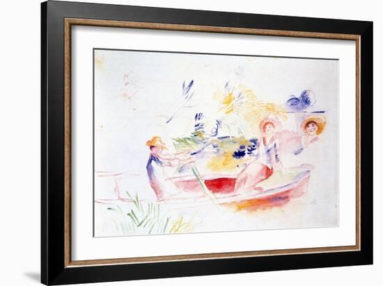 On the Riverbank, 20th Century-Pierre-Auguste Renoir-Framed Giclee Print