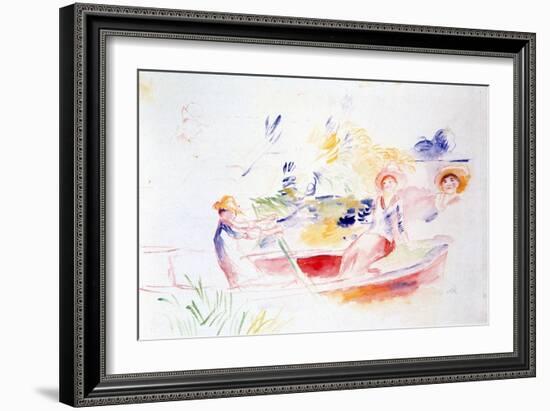 On the Riverbank, 20th Century-Pierre-Auguste Renoir-Framed Giclee Print