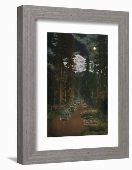 'On the Road from Mount Rainier National Park, Washington', c1916-Asahel Curtis-Framed Photographic Print