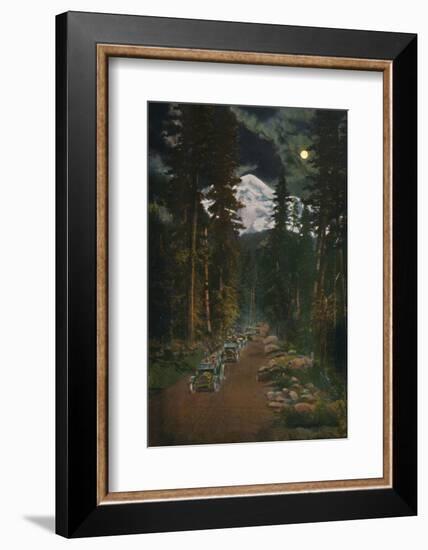 'On the Road from Mount Rainier National Park, Washington', c1916-Asahel Curtis-Framed Photographic Print