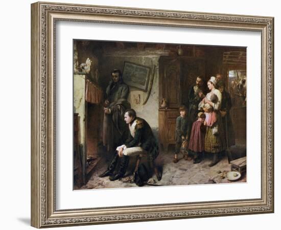 On the Road from Waterloo to Paris, 1863-Marcus Stone-Framed Giclee Print