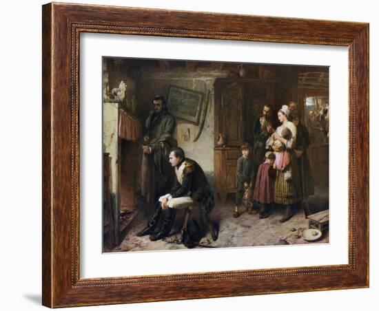 On the Road from Waterloo to Paris, 1863-Marcus Stone-Framed Giclee Print