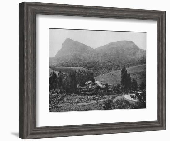 'On the Road to Hakgalla. Hakgalla Rock in the Distance', c1890, (1910)-Alfred William Amandus Plate-Framed Photographic Print