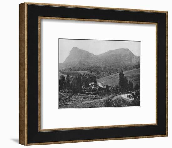 'On the Road to Hakgalla. Hakgalla Rock in the Distance', c1890, (1910)-Alfred William Amandus Plate-Framed Photographic Print