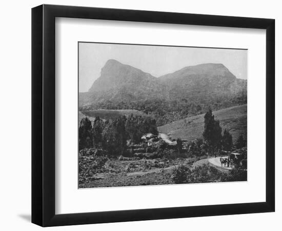 'On the Road to Hakgalla. Hakgalla Rock in the Distance', c1890, (1910)-Alfred William Amandus Plate-Framed Photographic Print