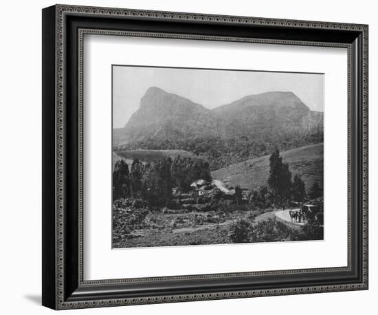 'On the Road to Hakgalla. Hakgalla Rock in the Distance', c1890, (1910)-Alfred William Amandus Plate-Framed Photographic Print