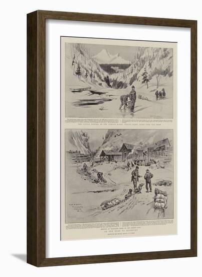 On the Road to Klondyke-Charles Edwin Fripp-Framed Giclee Print