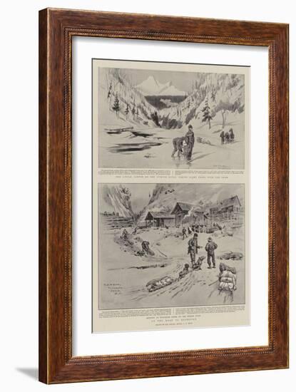 On the Road to Klondyke-Charles Edwin Fripp-Framed Giclee Print