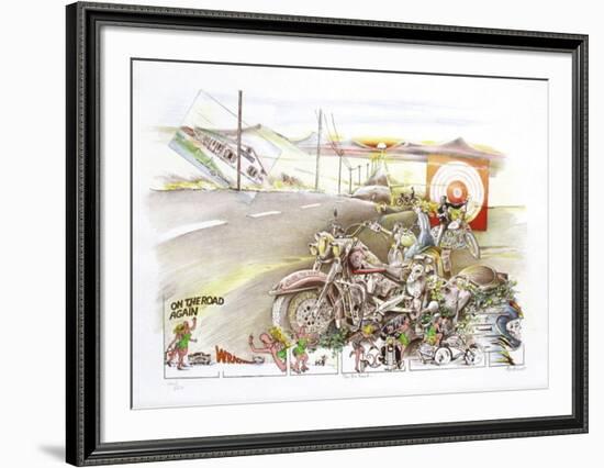 On the road-Daniel Authouart-Framed Limited Edition