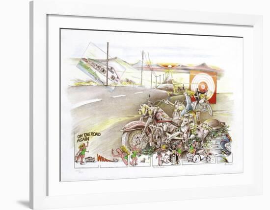 On the road-Daniel Authouart-Framed Limited Edition
