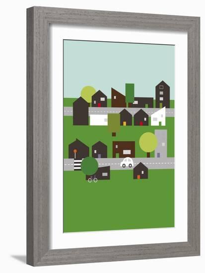 On the Road-Dicky Bird-Framed Giclee Print