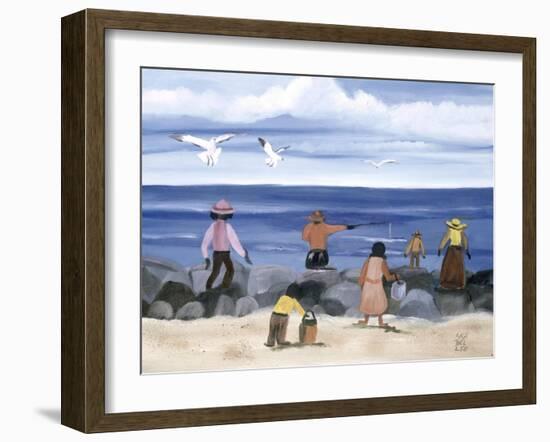 On the Rocks-Anna Belle Lee Washington-Framed Giclee Print