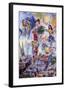 On the Roof of Paris-Marc Chagall-Framed Art Print